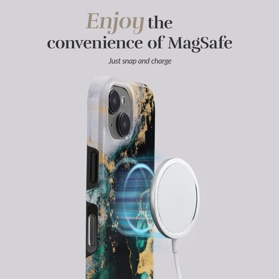 MIO MagSafe iPhone 16 Pro hoesje Green Marble