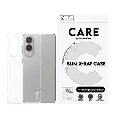 PanzerGlass CARE X-Ray flexibel Galaxy S25 Edge hoesje doorzichtig