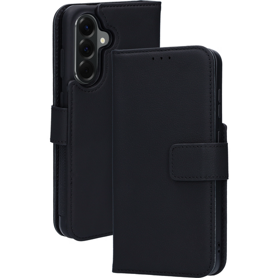 Mobiparts leren 2 in 1 Wallet Galaxy A56 hoesje zwart