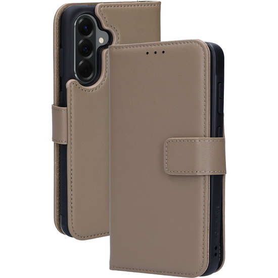 Mobiparts leren 2 in 1 Wallet Galaxy A56 hoesje taupe
