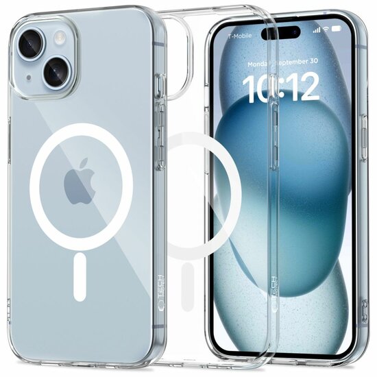 TechProtection Flex MagSafe iPhone 15 hoesje transparant