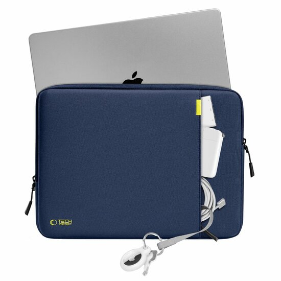 TechProtection Defender MacBook 13 / 14 inch sleeve navy