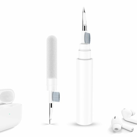 TechProtection Clean&nbsp;3-in-1 schoonmaak pen voor alle AirPods