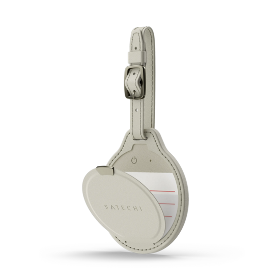 Satechi FindAll Luggage Tag bagagelabel met Find My tracker beige