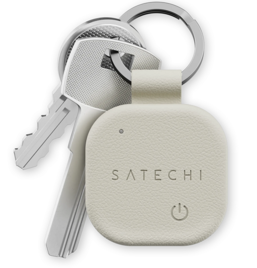 Satechi FindAll Keychain sleutelhanger met Find My Tracker beige