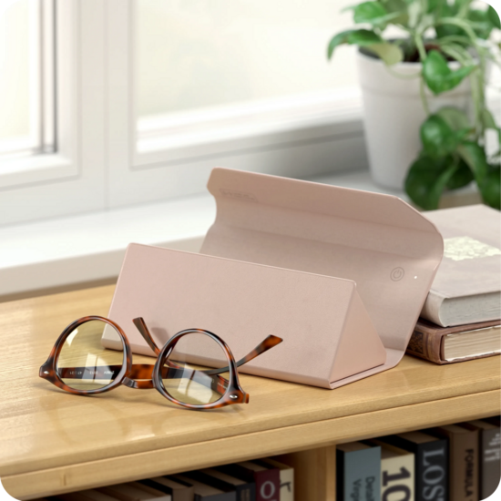 Satechi FindAll Glasses brillenkoker met Find My tracker roze