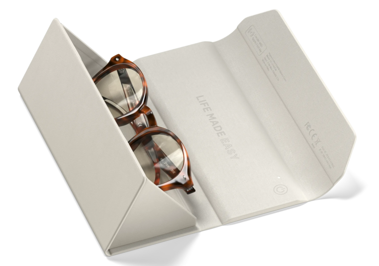 Satechi FindAll Glasses brillenkoker met Find My tracker beige
