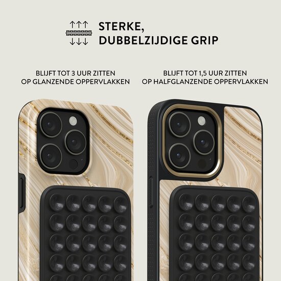 Burga StickPad zuignap houder zwart