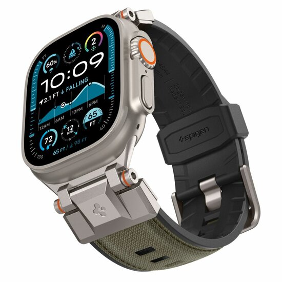 Spigen DuraPro Armor Apple Watch 49 / &nbsp;46 / 45 / 44 &nbsp;mm bandje groen