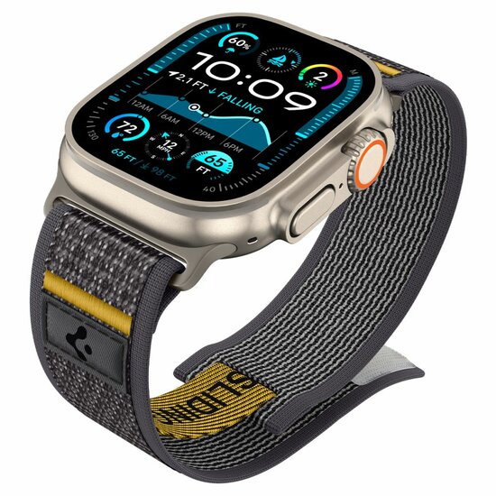 Spigen Athlex Air Apple Watch 49 / &nbsp;46 / 45 / 44 &nbsp;mm bandje grijs