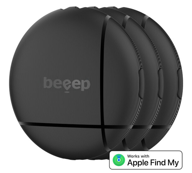 Beeep BeTag Find My Tracker 3 pack zwart
