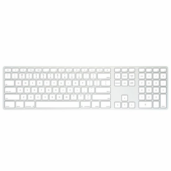 Matias Wireless aluminium&nbsp;draadloos Mac USB-C toetsenbord zilver