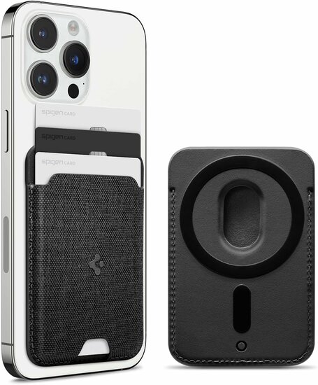 Spigen Urban Fit MagSafe wallet hoesje zwart