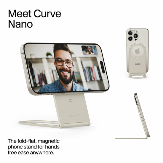 Twelve South Curve Nano MagSafe iPhone stand coastal