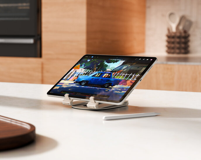 Twelve South Curve Mini iPad tablet standaard dune