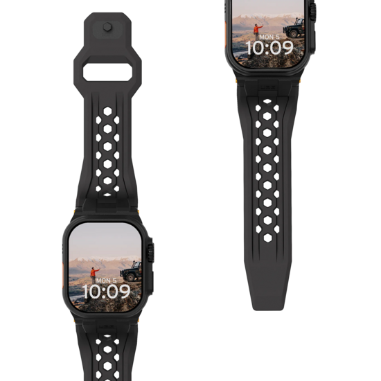 UAG Monarch Apple Watch 49 / 46 / 45 mm strap bandje zwart