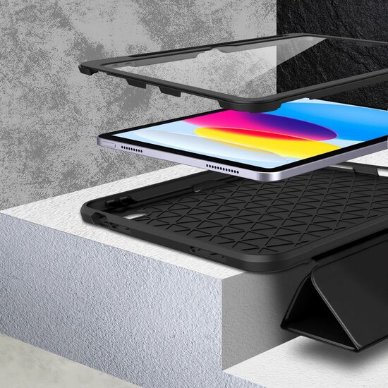 TechProtection Endurance iPad 2025 11 inch / iPad 10,9 inch hoesje zwart