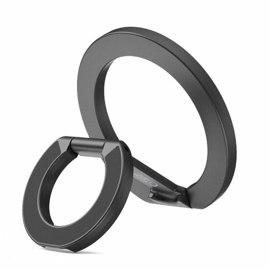 TechProtection magnetische MagSafe ring stand zwart