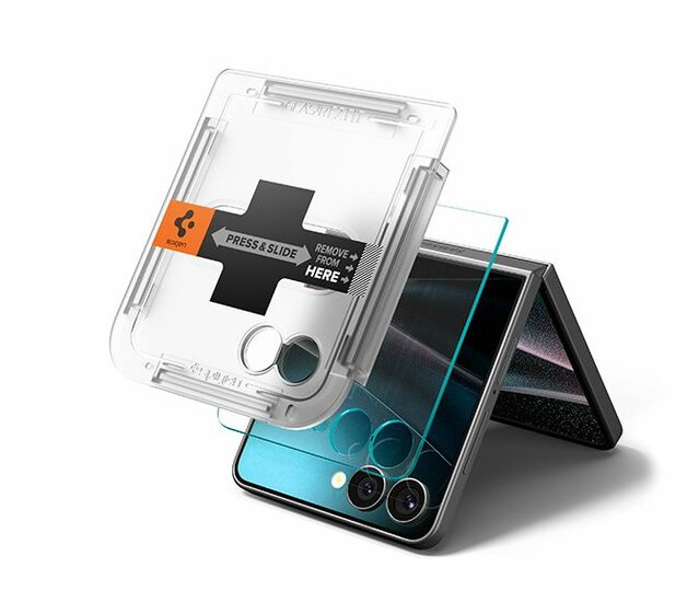 Spigen Glas.tR EZ Fit HD Galaxy Z Flip 7 screenprotector 2 pack