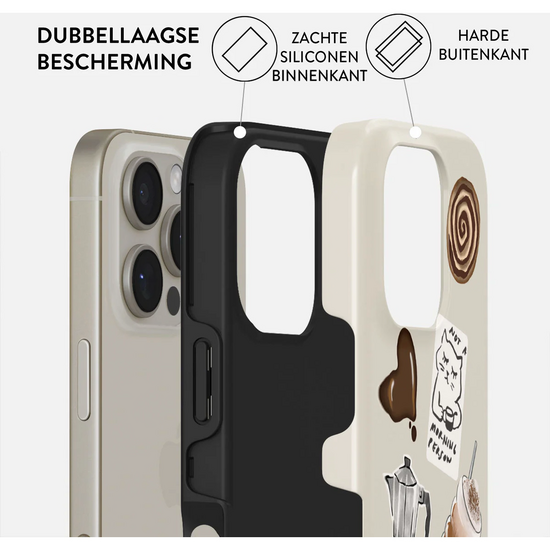 Burga Tough MagSafe iPhone 16 Pro hoesje oat milk