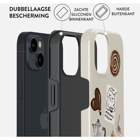 Burga Tough MagSafe iPhone 15 hoesje oat milk