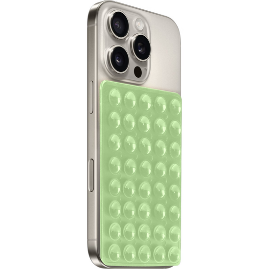Mobiparts Sticky Pad zuignap telefoonhouder groen
