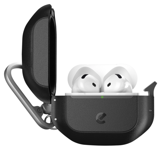Keybudz Element AirPods Pro 4 hoesje zwart