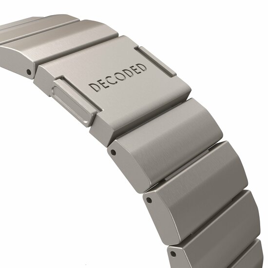 Decoded Titanium strap Apple Watch 49 / 46 / 45 / 44&nbsp; mm bandje zwart