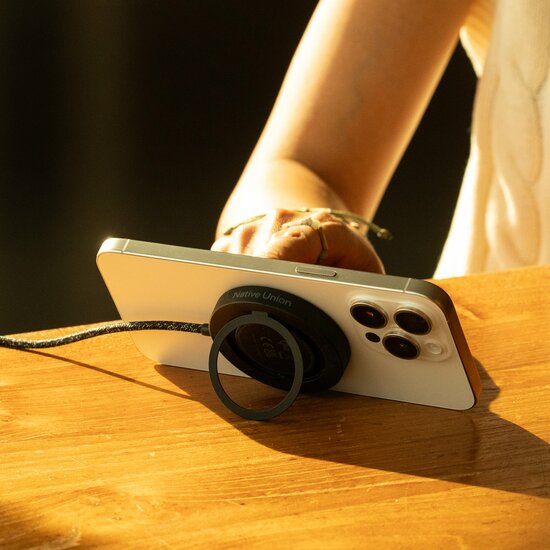 Native Union SnapStand MagSafe oplader met stand zwart