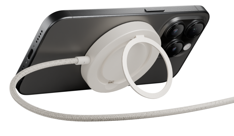 Native Union SnapStand MagSafe oplader met stand sandstone