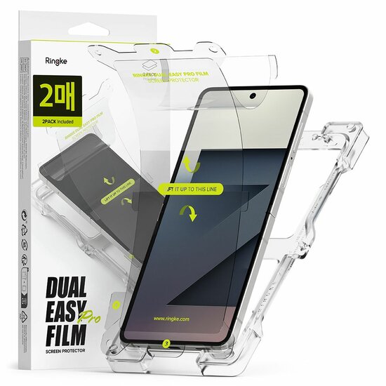 Ringke Dual Easy Pro Galaxy Z Flip 7 screenprotectors 2 pack