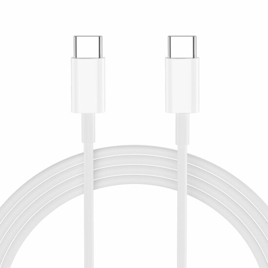 TechProtection 20 watt USB-C oplader + USB-C kabel wit