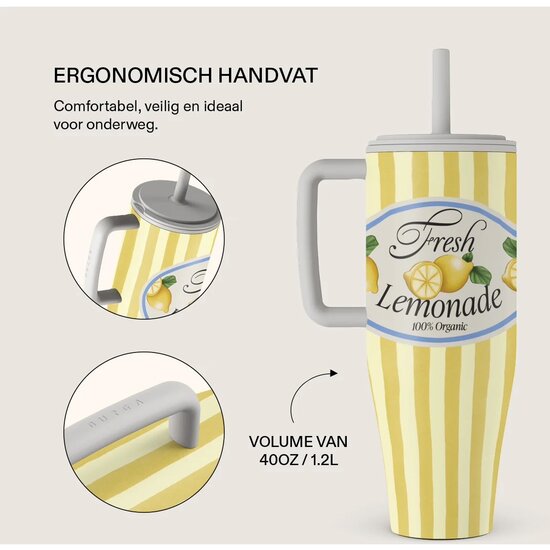 Burga Tumbler leakproof drinkbeker 1,2 liter frizzante