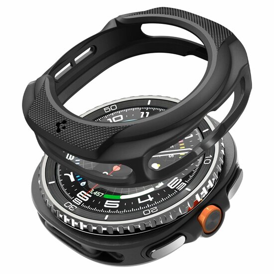 Spigen Liquid Air Galaxy Watch 8 46 mm hoesje zwart