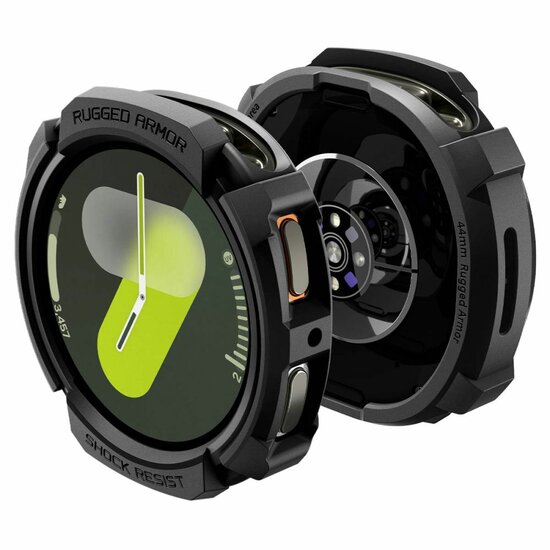 Spigen Rugged Armor Galaxy Watch 8 44 mm hoesje zwart