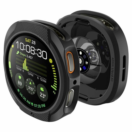 Spigen Liquid Air Galaxy Watch 8 44 mm hoesje zwart