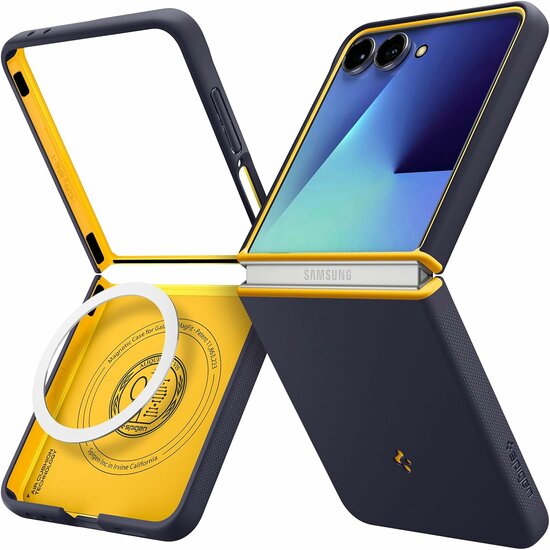 Spigen Nano Pop Mag MagSafe Galaxy Z Flip 7 hoesje blauw