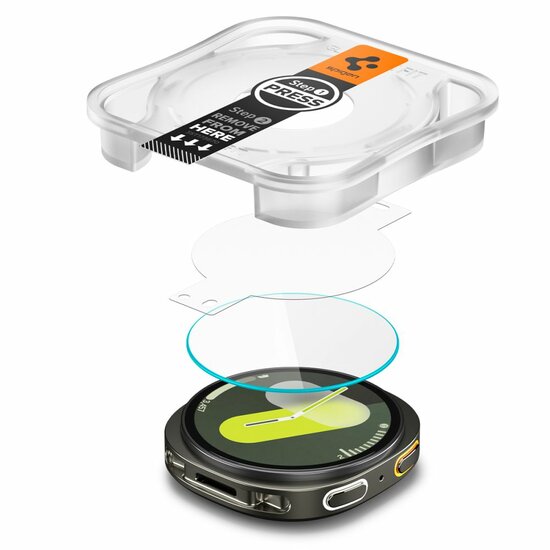 Spigen GLAS.tR EZ Fit Galaxy Watch 8 44 mm screen protector 2 pack