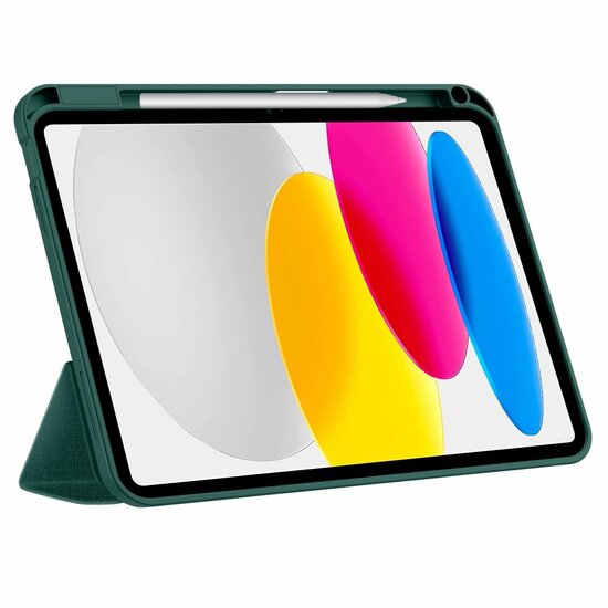 TechProtection Canvas Pen iPad 2025 hoesje groen