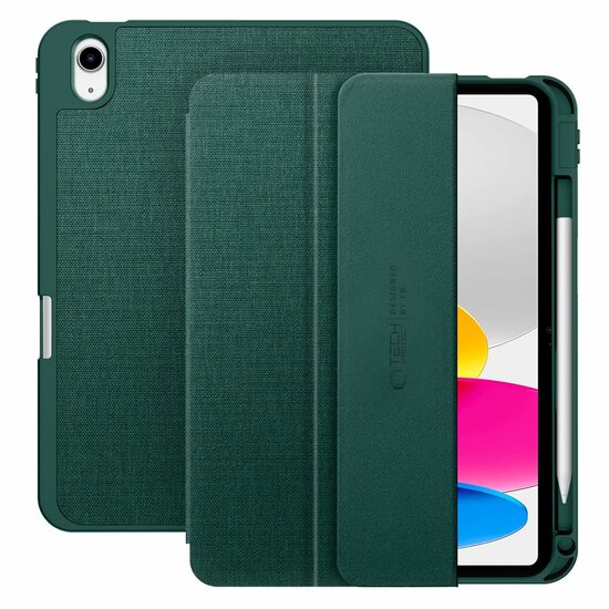 TechProtection Canvas Pen iPad 2025 hoesje groen