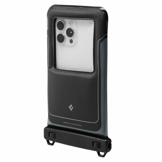 Spigen A611 Universeel float waterdicht hoesje zwart 2 pack