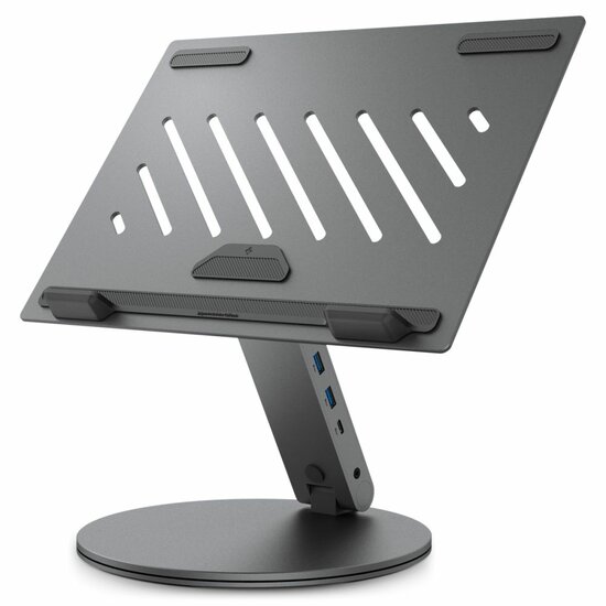 Spigen LD204H aluminium laptop stand met USB-C hub