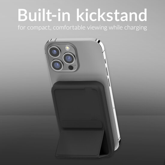 Mobilize MagSafe powerbank met stand 10000 mAh zwart