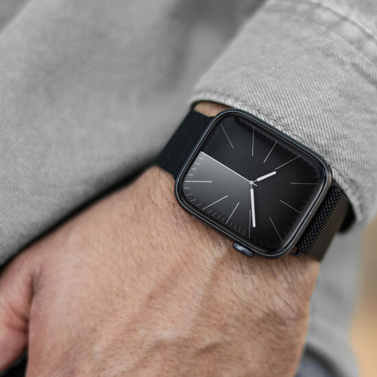 Vonm&auml;hlen Milanese Loop 2 Apple Watch 49 / 46 / 45 mm bandje zwart