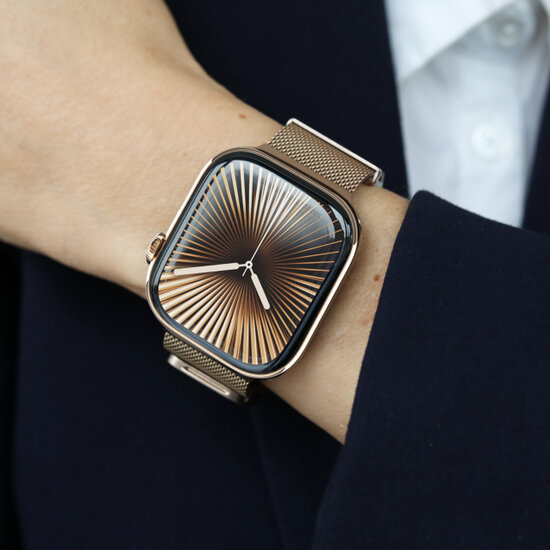 Vonm&auml;hlen Milanese Loop 2 Apple Watch 49 / 46 / 45 mm bandje goud