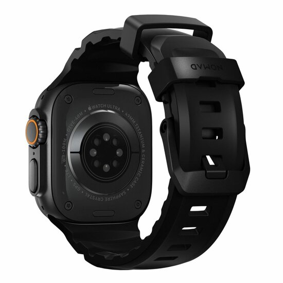 Nomad Rocky Point Apple Watch 49 / 46 /&nbsp;45 mm bandje carbon zwart
