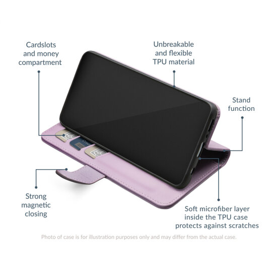 Mobilize Premium Gelly Wallet iPhone 17 Air hoesje paars