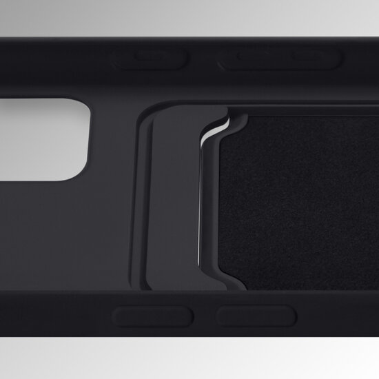 Mobilize Rubber Gelly Card iPhone 17 Air hoesje zwart