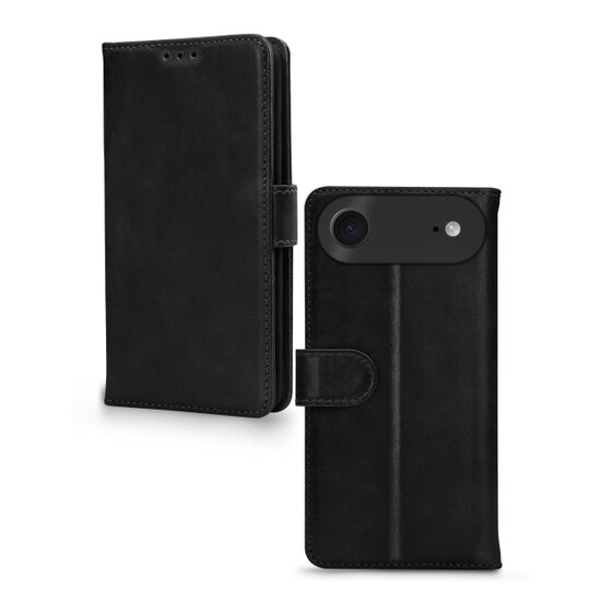 Mobilize leren Wallet iPhone 17 Air hoesje zwart