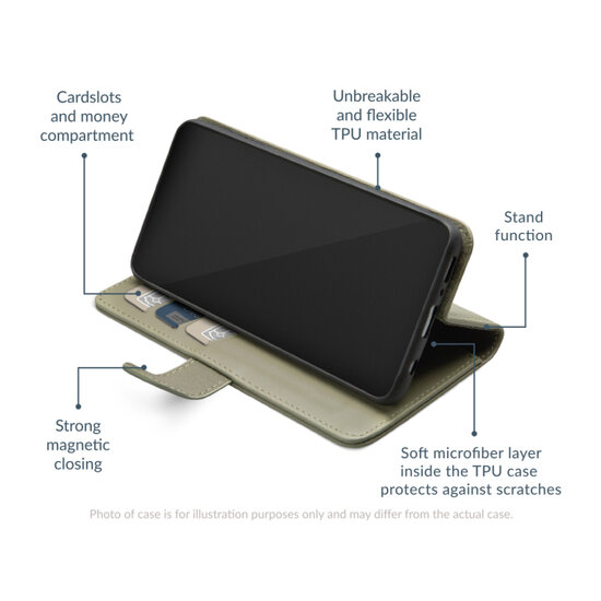 Mobilize Premium Gelly Wallet iPhone 17 hoesje groen